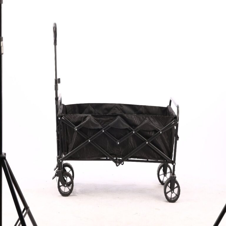 Outdoor utility wagon 7-inch Heart-Cross Black Rear Rack
