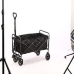 Outdoor utility wagon 7-inch Heart-Cross Black Rear Rack
