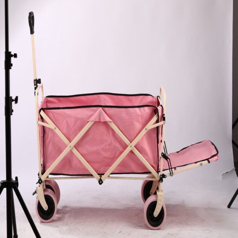 Outdoor utility wagon 15-inch Beige/White Rear Rack