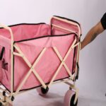 Outdoor utility wagon 15-inch Beige/White Rear Rack