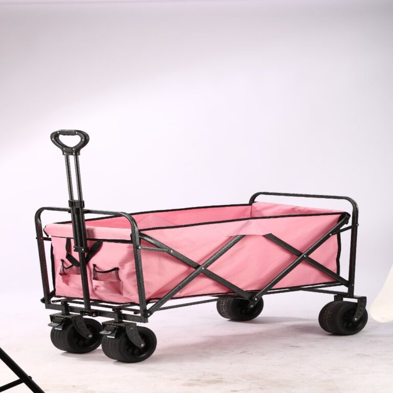 Outdoor utility wagon 15-inch Black Base with Silver Pattern