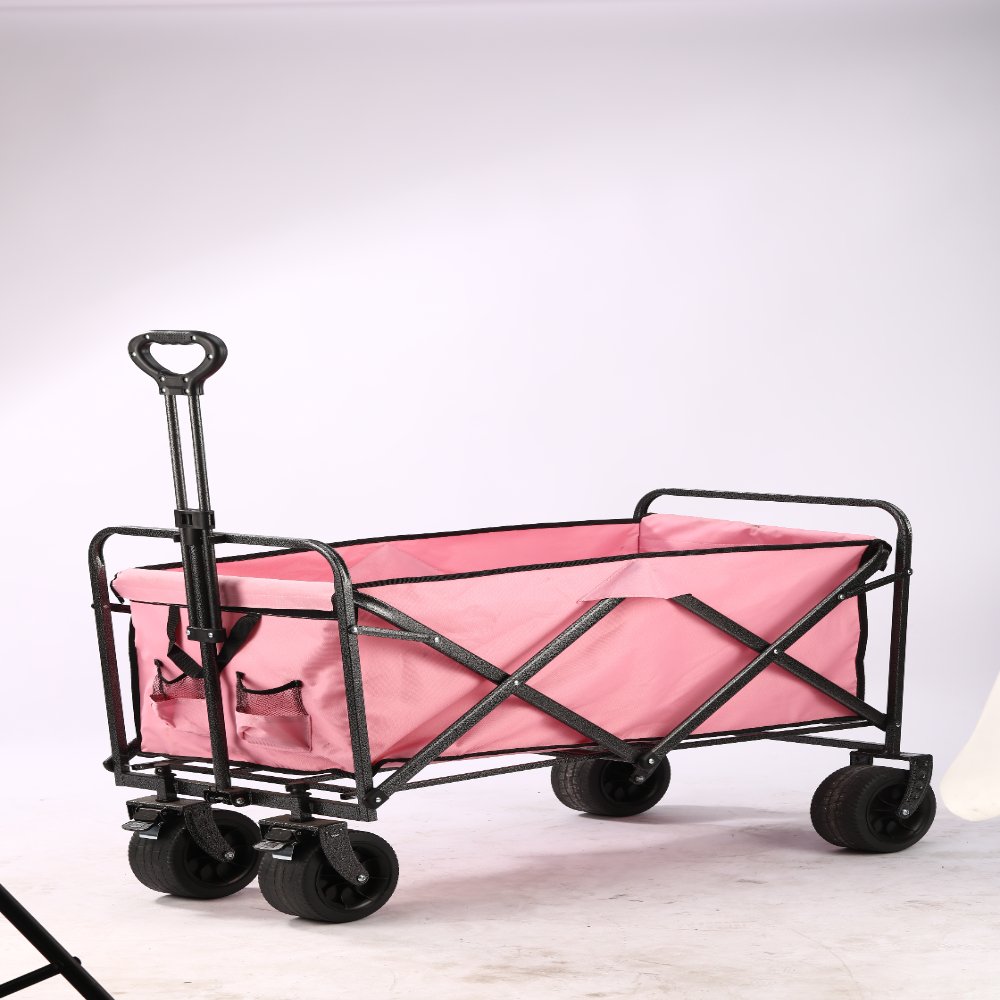 Outdoor utility wagon 15-inch Black Base with Silver Pattern
