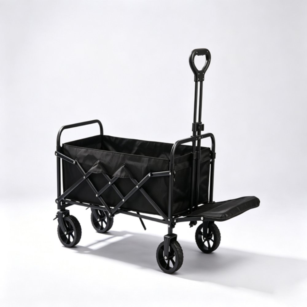 Outdoor utility wagon 7-inch Heart-Cross Rear Rack (for Black Scooter)