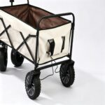 Outdoor utility wagon 10B Electric Model – Beige/Coffee Color Scooter