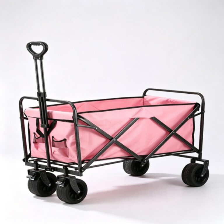 Outdoor utility wagon 15-inch Black Base with Silver Pattern