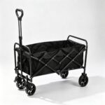 Outdoor utility wagon 7-inch Heart-Cross Black Rear Rack