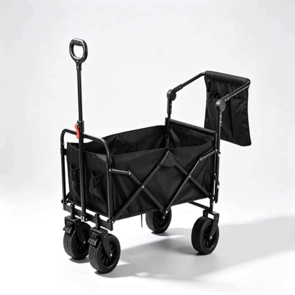 Outdoor utility wagon 10B Single-Bar Rear-Opening Handlebar (for Black Scooter)